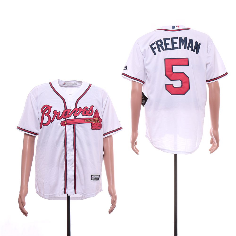 Men Atlanta Braves #5 Freeman White Game MLB Jerseys->minnesota twins->MLB Jersey